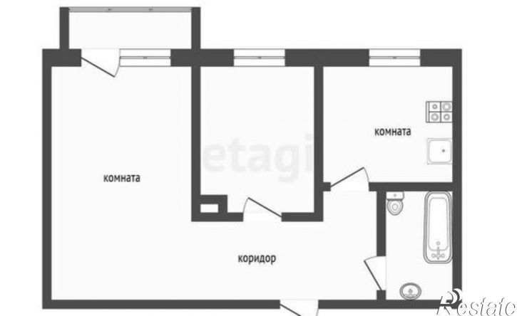2-комн квартира ул Шульца, 6,  д. 6