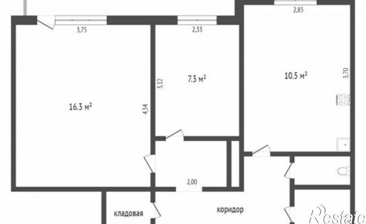 2-комн квартира микрорайон Аэропорт, 30
