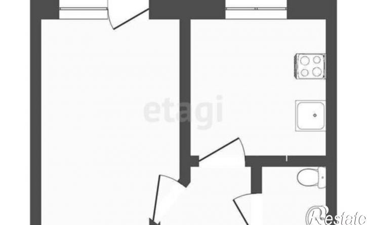 1-комн квартира улица Камова, 17,  д. 17