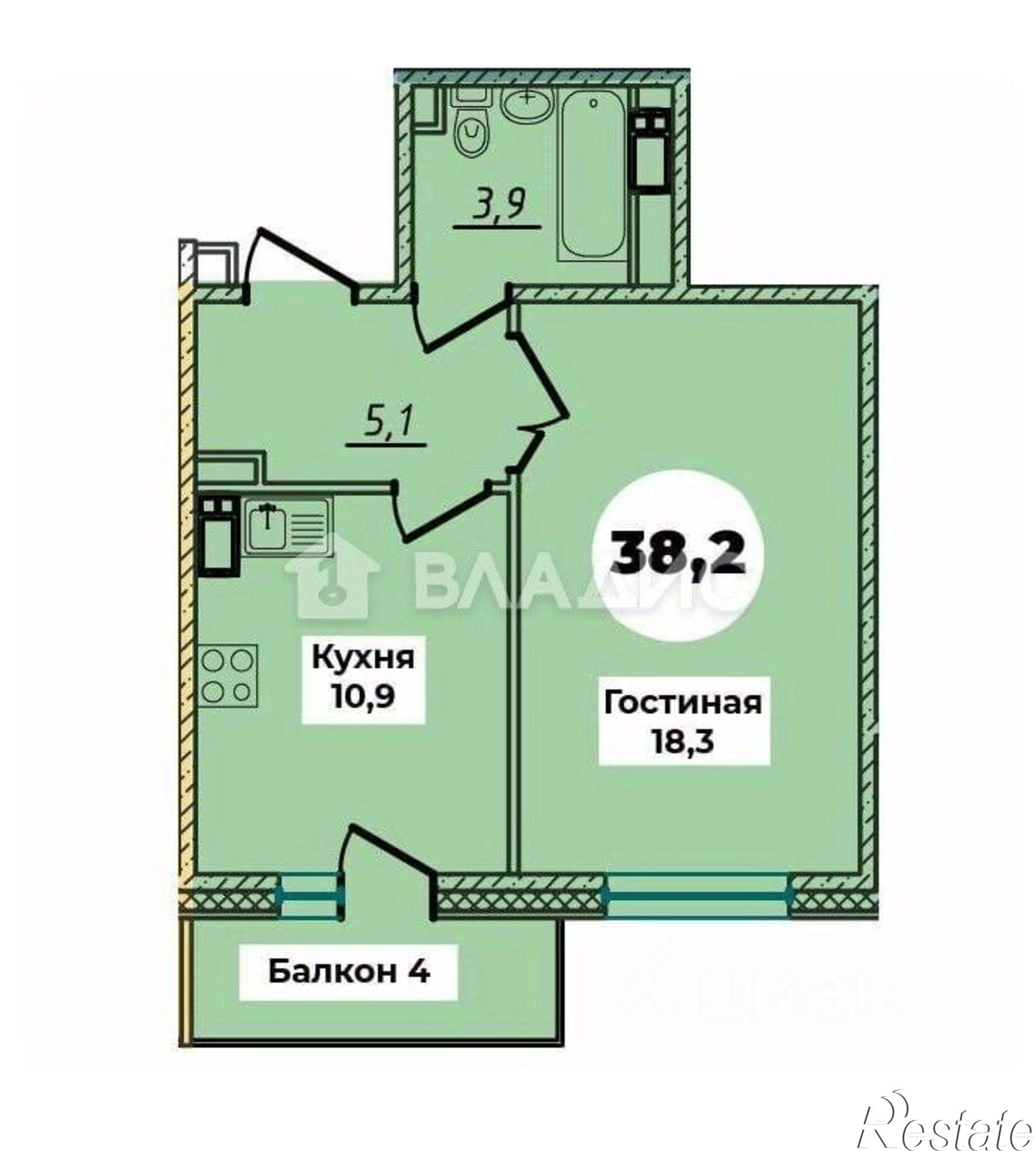 Купить квартиру за 4 500 000 рублей на улица Максима Концова, 1 к2
