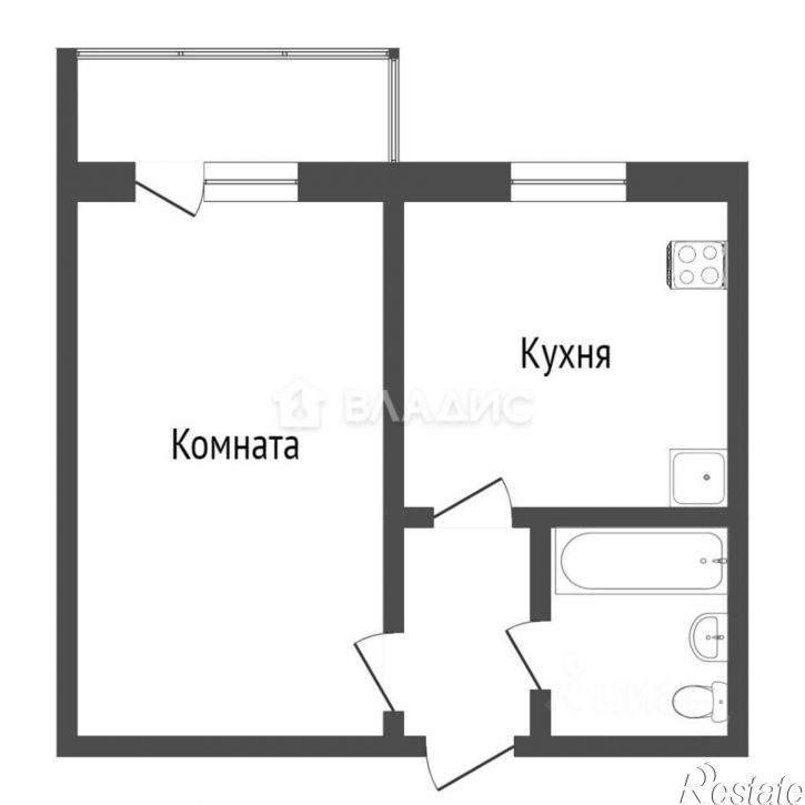 1-комн квартира Улан-Удэ, улица Лебедева