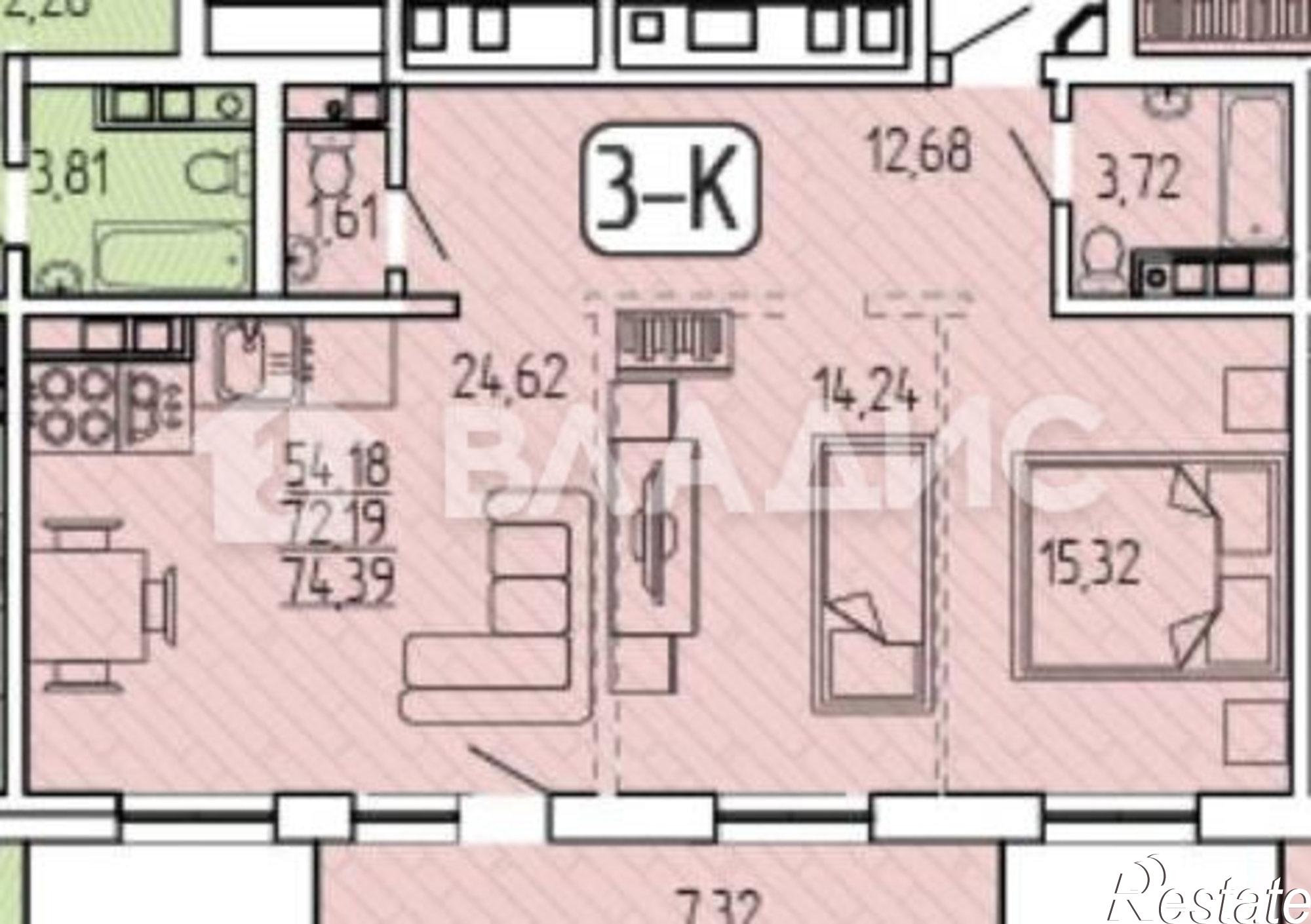 Купить квартиру за 10 300 000 рублей на ул Алдара Цыденжапова, 4