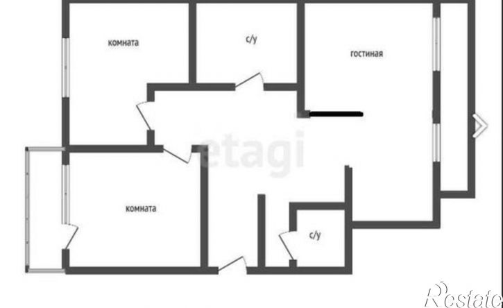 3-комн квартира улица Шаляпина, 3А,  д. 3А