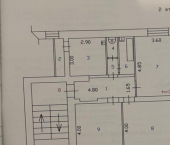 3-комн, 75кв м, этаж 2/2 улица Цивилева, 42