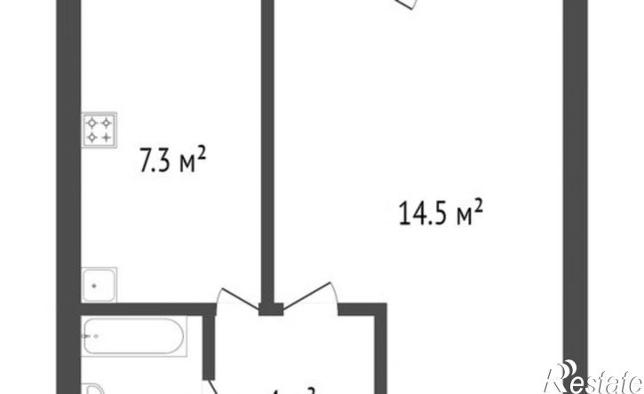 1-комн квартира улица Лебедева, 3Б,  д. 3Б