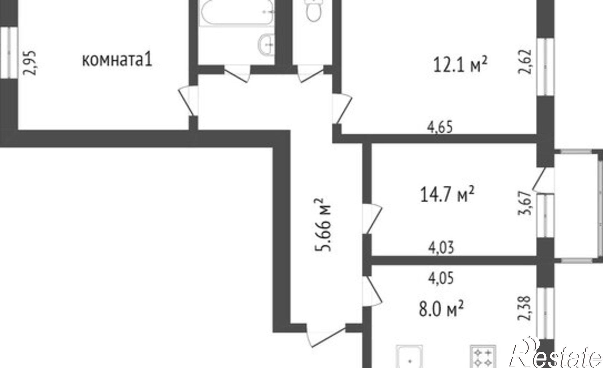 Купить квартиру за 8 150 000 рублей на Столбовая улица, 58