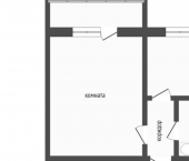 1-комн, 32кв м, этаж 4/4 111-й микрорайон, 14А