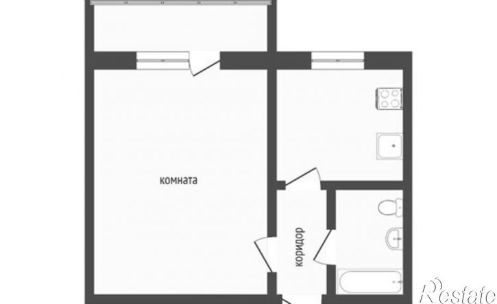1-комн квартира 111-й микрорайон, 14А