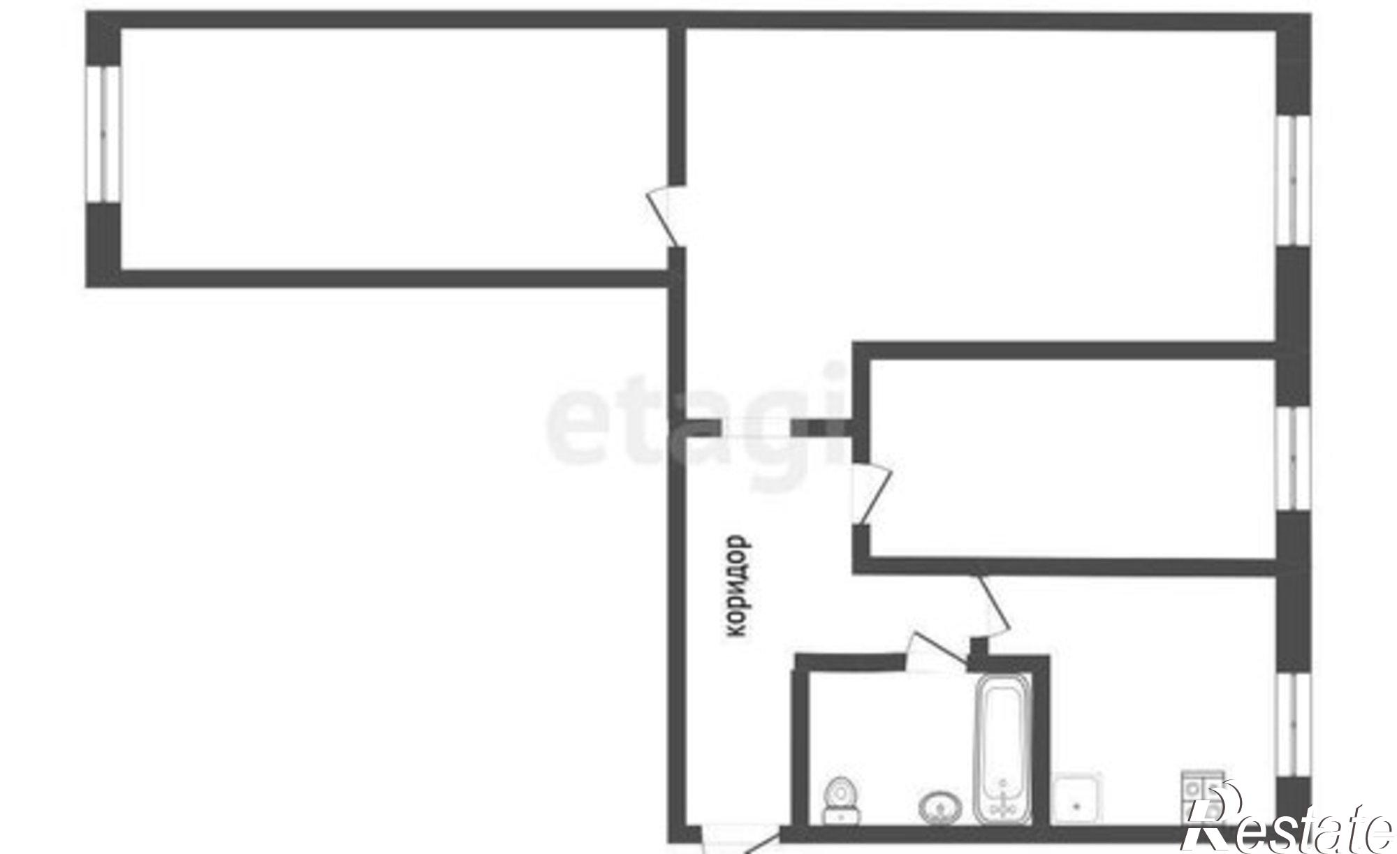 Купить квартиру за 9 450 000 рублей на улица Борсоева, 13