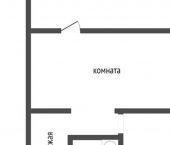 2-комн, 43кв м, этаж 3/4 ул Октябрьская, 6