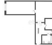 3-комн, 62кв м, этаж 1/5 улица Борсоева, 13