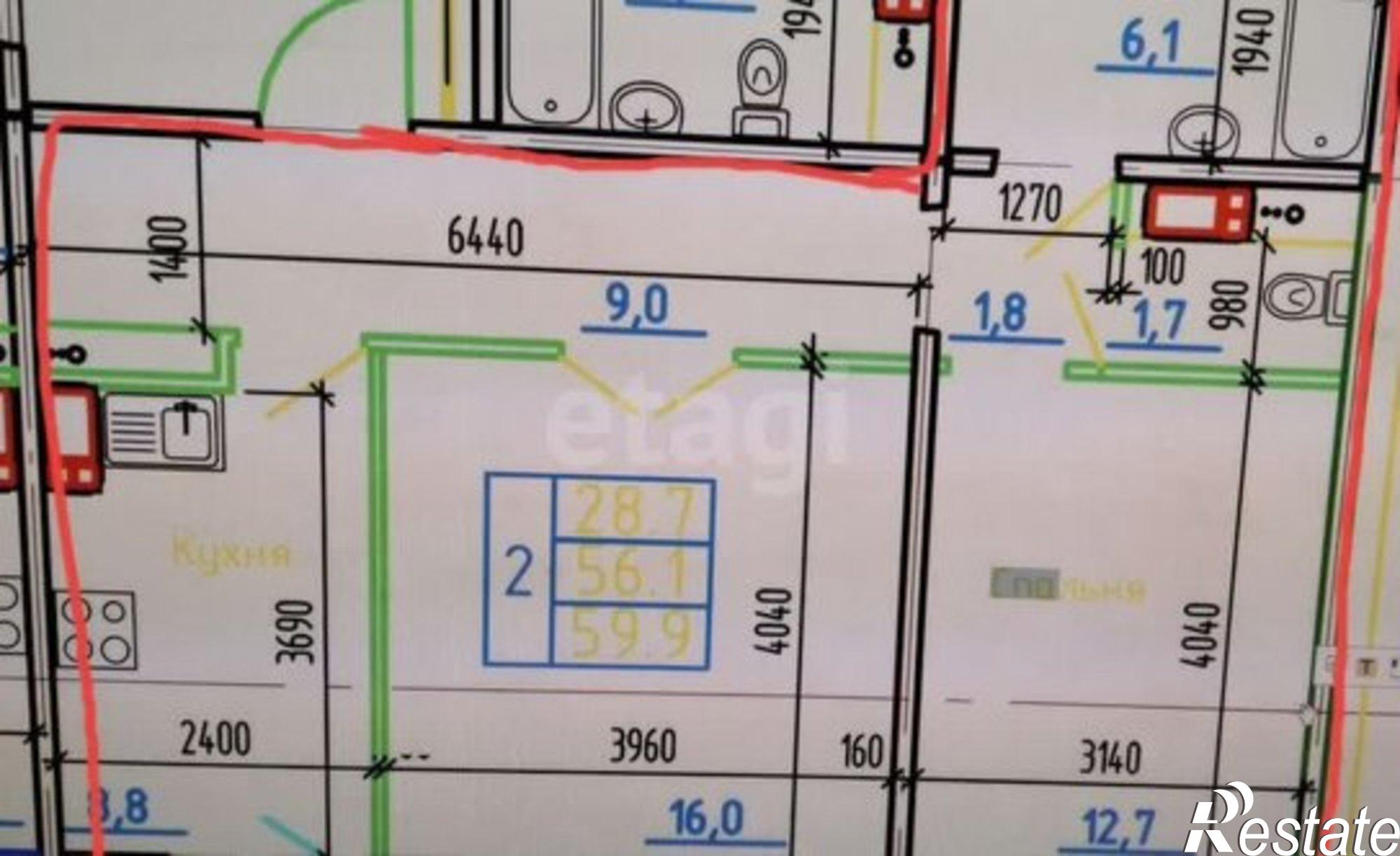 Купить квартиру за 5 950 000 рублей на улица Максима Концова, 1 к2