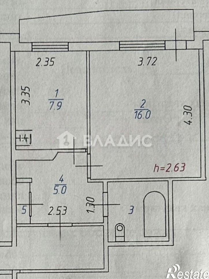 1-комн квартира улица Гагарина, 75А,  д. 75А