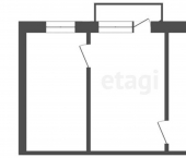 2-комн, 45кв м, этаж 3/5 ул Жердева, 5