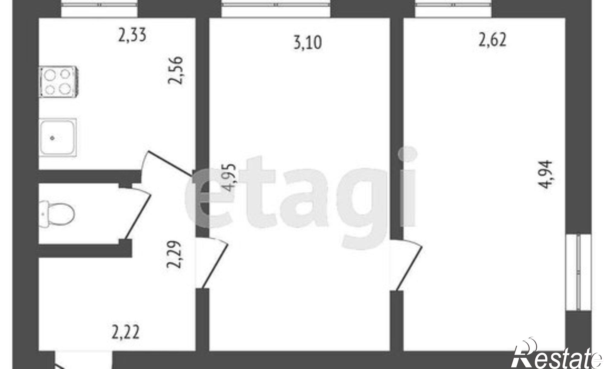 Купить квартиру за 2 350 000 рублей на Кедровый проезд, 2