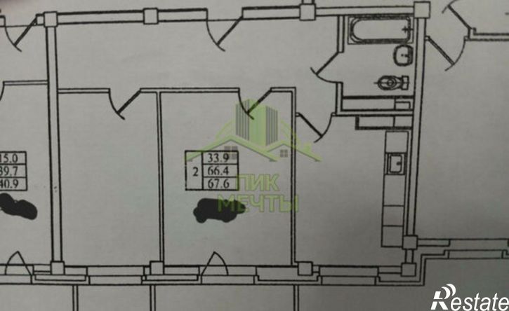 2-комн квартира улица Калашникова, 11Б/1,  д. 11Б/1