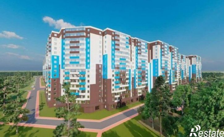 1-комн квартира в новом доме микрорайон 148А, 1/4