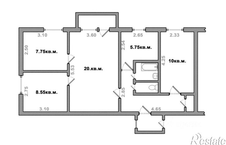 4-комн квартира ул Красноармейская, 14,  д. 14
