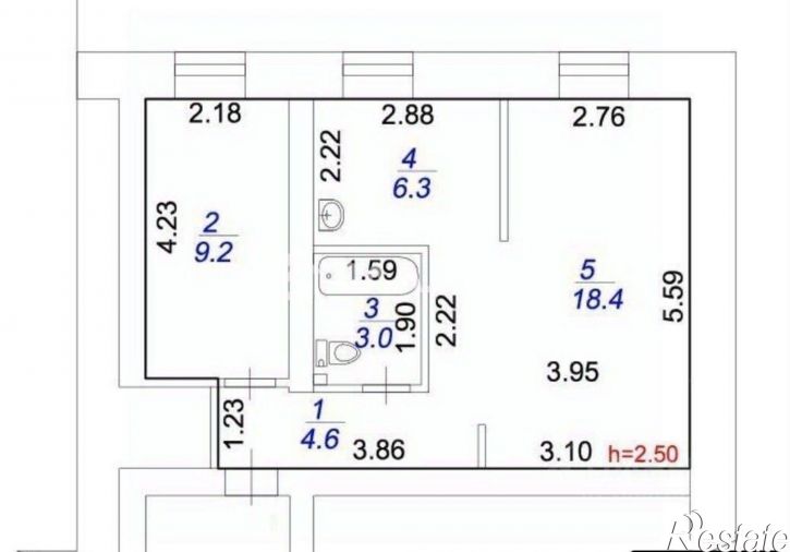 2-комн квартира улица Борсоева, 3,  д. 3