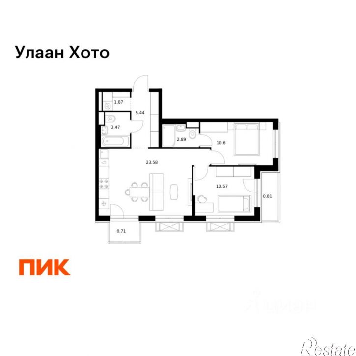 2-комн квартира в новом доме ул Советская, 6/2,  д. 6/2