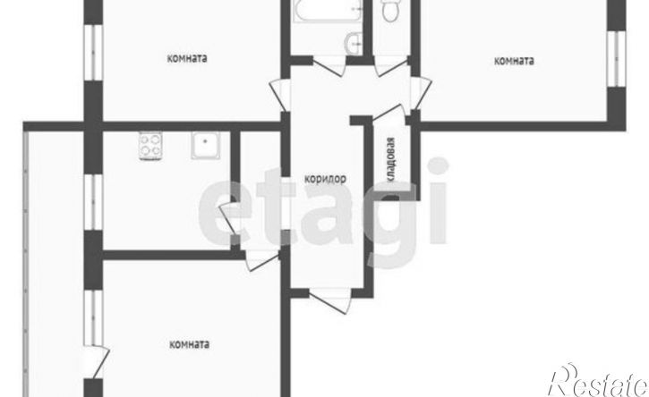 3-комн квартира 111-й микрорайон, 9