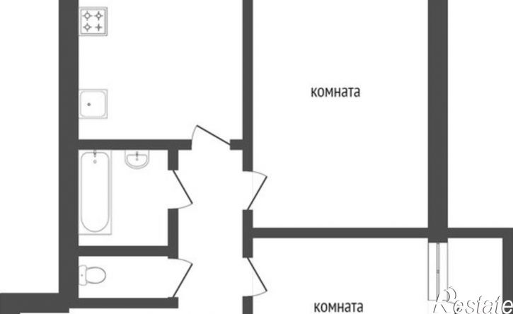 2-комн квартира микрорайон 140А, 26