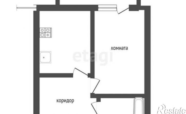 1-комн квартира улица Туполева, 17,  д. 17