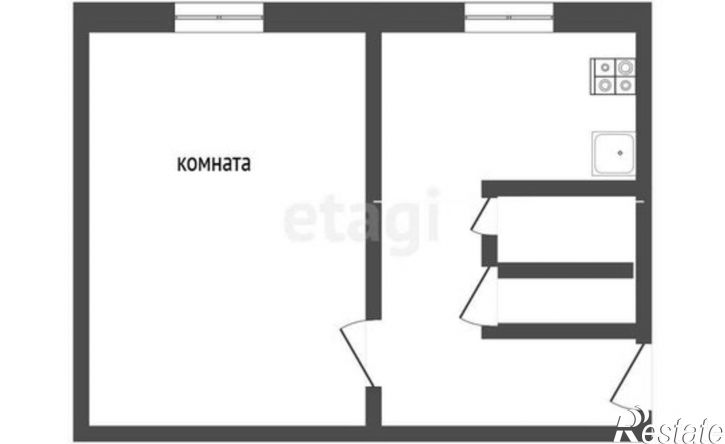 1-комн квартира ул Забайкальская, 8А 3,  д. 8А 3,  к. 3