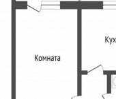 1-комн, 22кв м, этаж 4/5 ул Лебедева, 3а