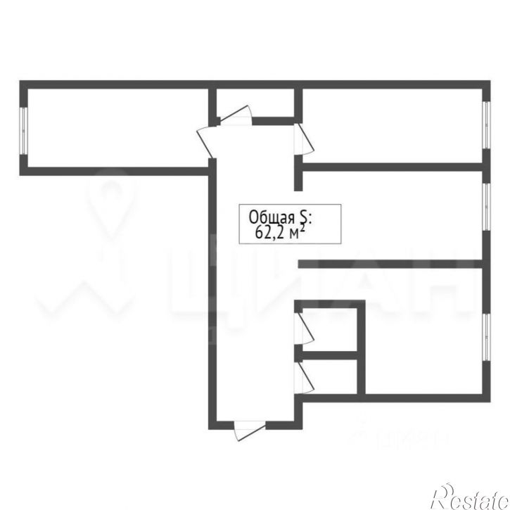 3-комн квартира улица Борсоева, 19,  д. 19