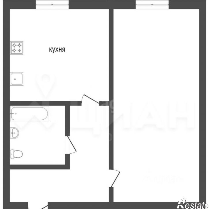 1-комн квартира ул Бабушкина, 24,  д. 24