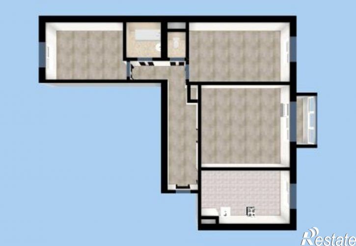 3-комн квартира улица Туполева, 20,  д. 20