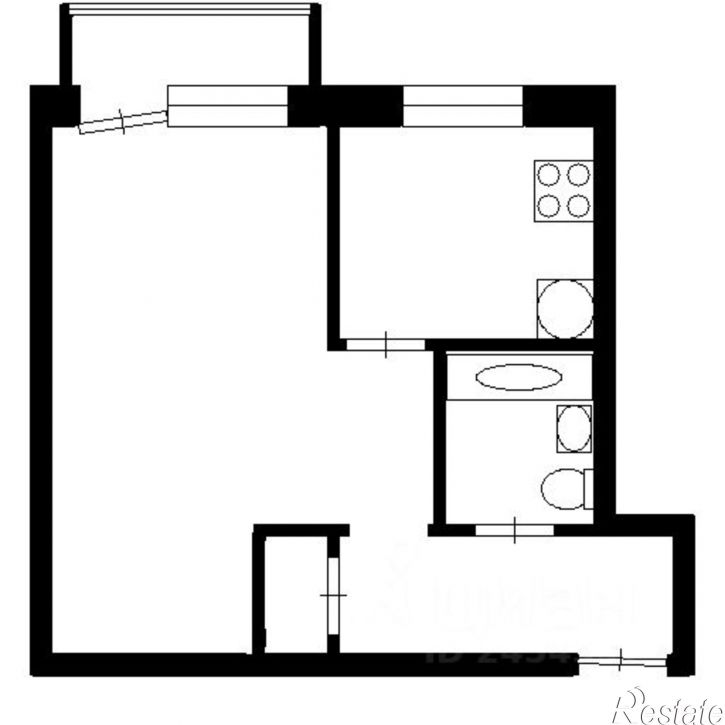 1-комн квартира пр-кт Строителей, 6,  д. 6