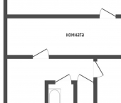 2-комн, 44кв м, этаж 2/5 ул Конечная, 1