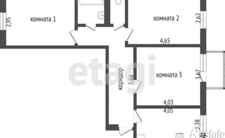 3-комн квартира улица Фрунзе, 16,  д. 16