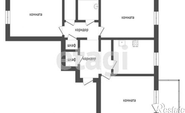 3-комн квартира Ключевская улица, 64А,  д. 64А