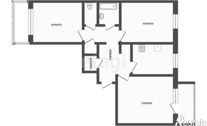 3-комн квартира проспект Строителей, 28,  д. 28