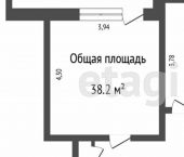 1-комн, 38кв м, этаж 9/10 ул Шумяцкого, 21
