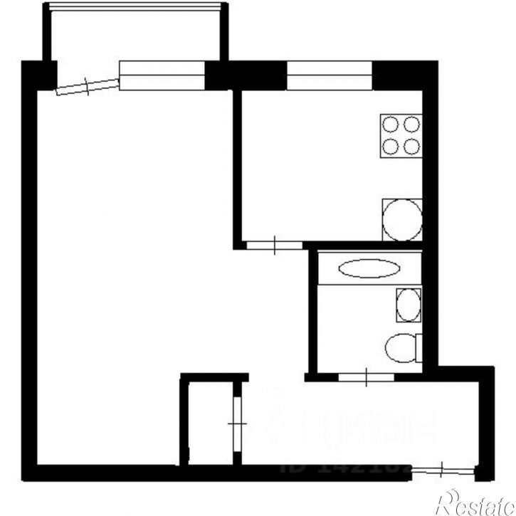 1-комн квартира ул Краснофлотская, 36,  д. 36