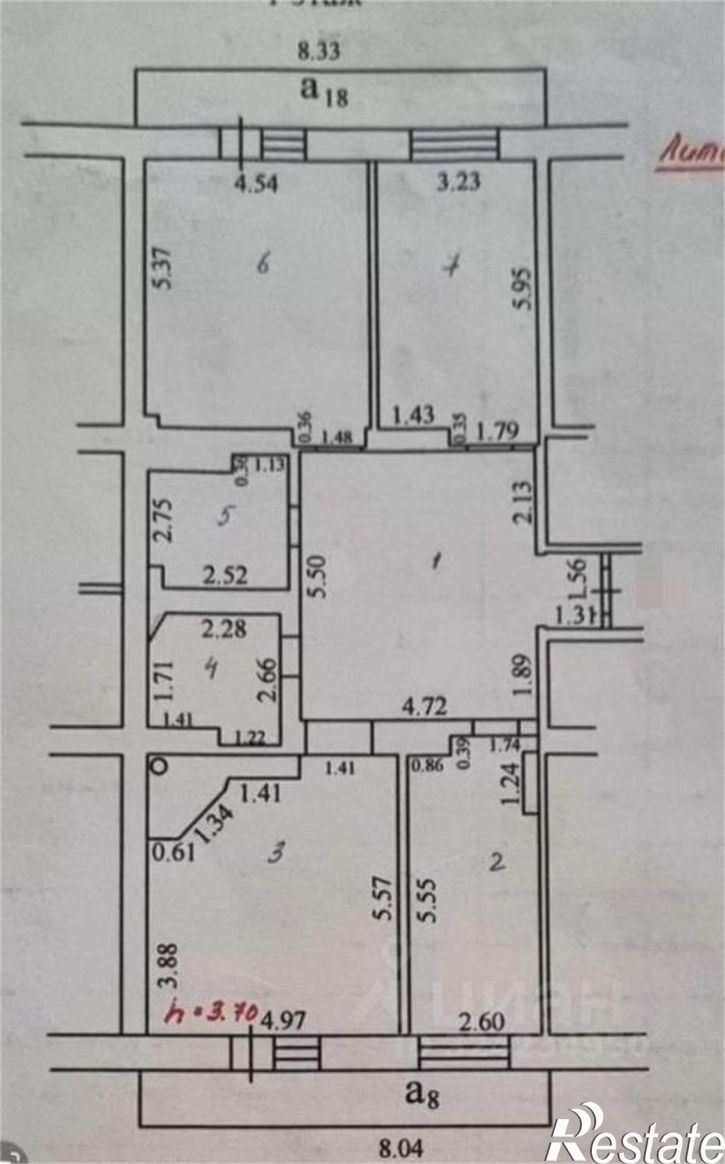 3-комн квартира 110-й микрорайон, 3