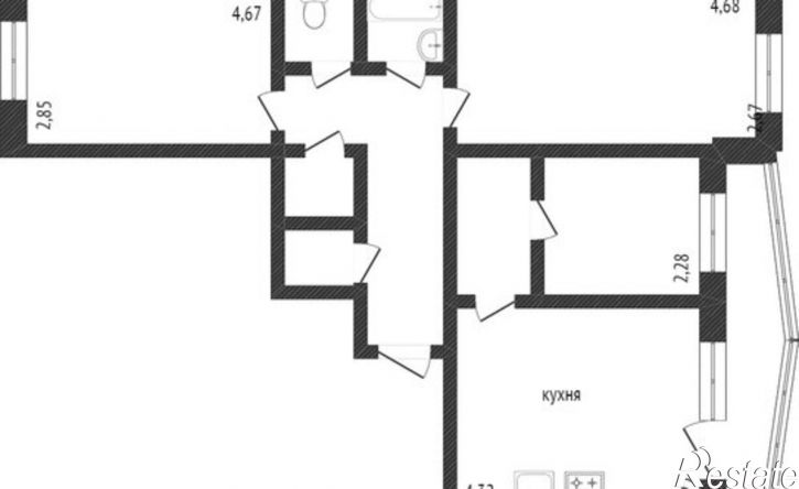 3-комн квартира ул Воровского, 27,  д. 27