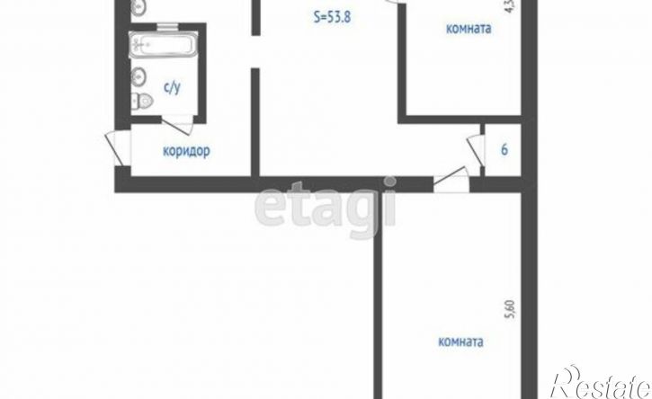 3-комн квартира ул Бабушкина, 11,  д. 11