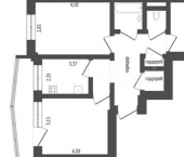 3-комн, 67кв м, этаж 9/10 ул Гагарина, 81