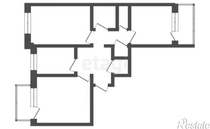 3-комн квартира пр-кт Строителей, 34,  д. 34