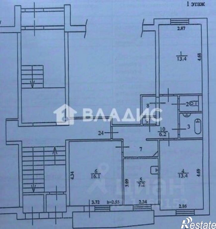 3-комн квартира ул Ключевская, 47,  д. 47
