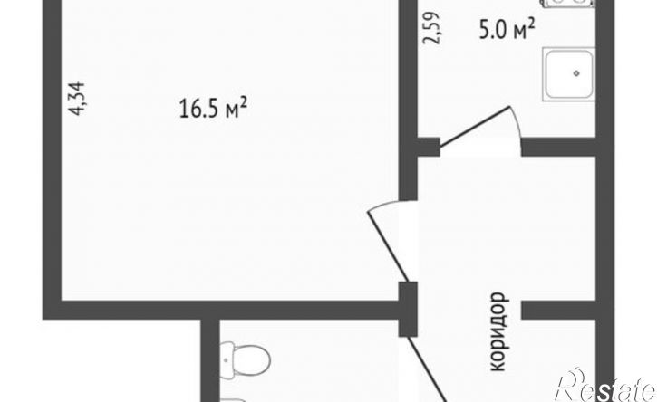 1-комн квартира ул Добролюбова, 2А,  д. 2А
