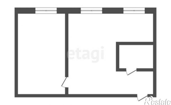 1-комн квартира улица Пушкина, 4,  д. 4