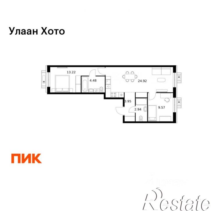 2-комн квартира в новом доме улица Шмидта, 30/1,  д. 30/1