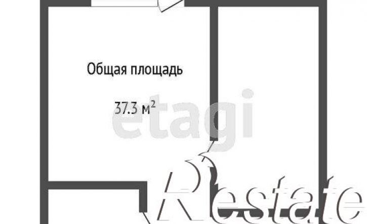 1-комн квартира улица Маяковского, 1Б,  д. 1Б