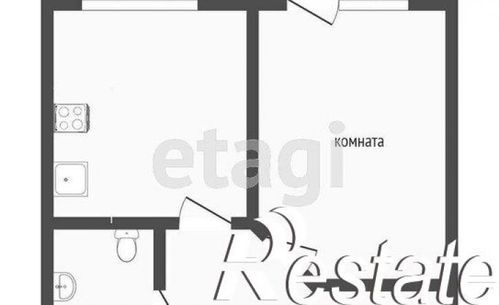 1-комн квартира улица Смолина, 67 к2,  д. 67 к2